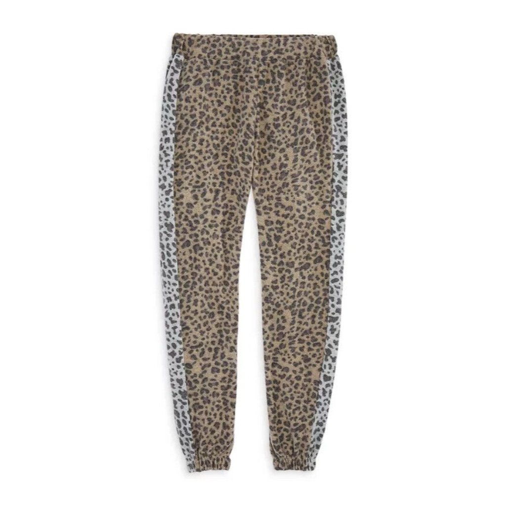 Vintage Havana Girls' Animal Print Jogger Pants - Big Kid Brown Size S Msrp $66